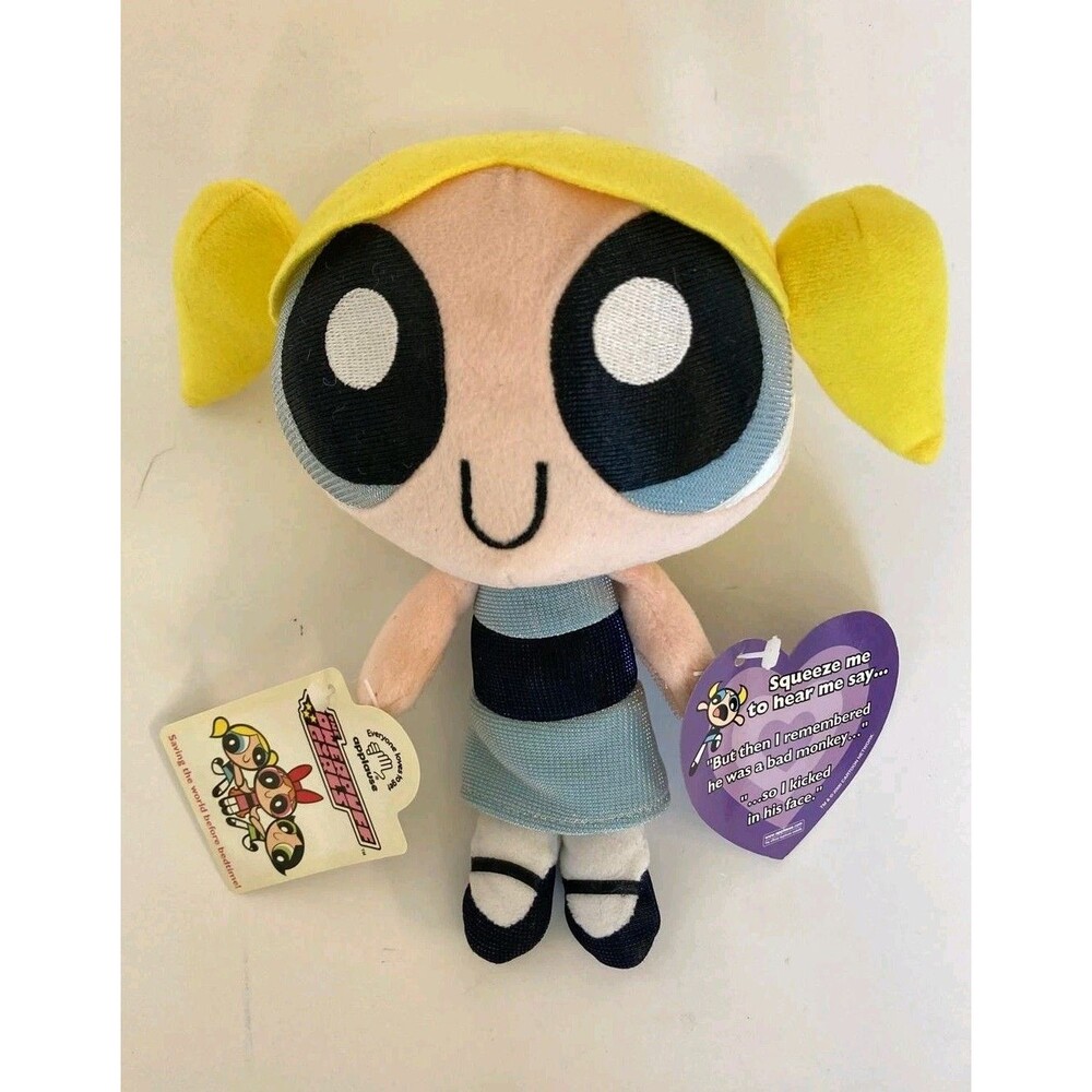 Vintage Bubbles Powerpuff Girls 7.5 inch Plush Applause 2000 with Tag